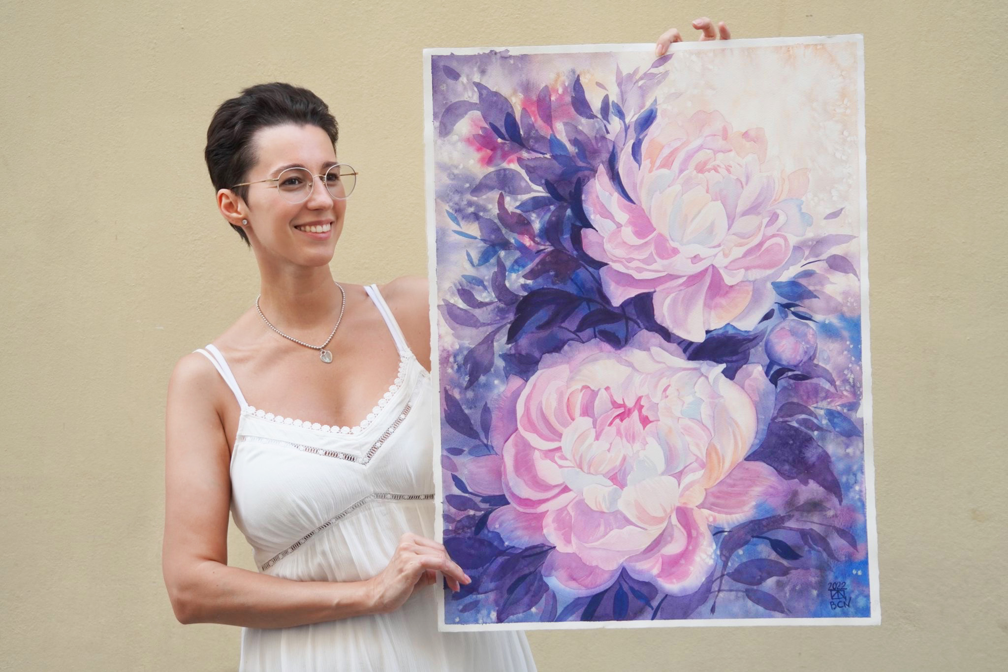 Anastasia in her studio